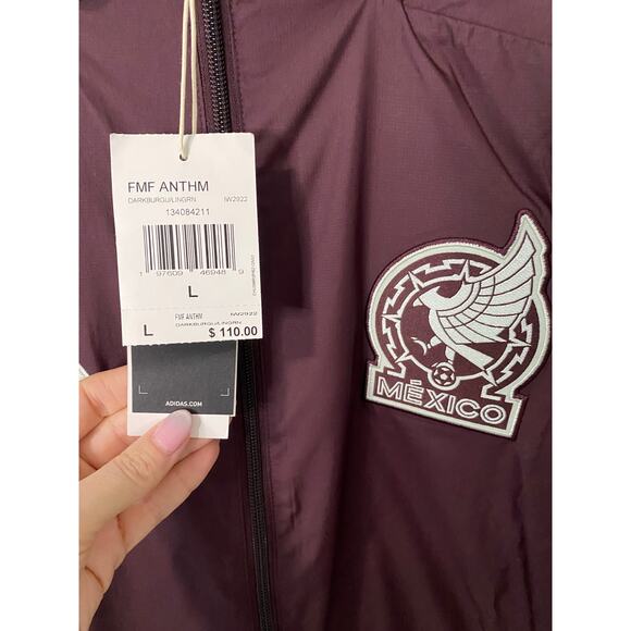 New Reversible Adidas Mexico Anthem Jacket Size Large - Picture 2 of 5
